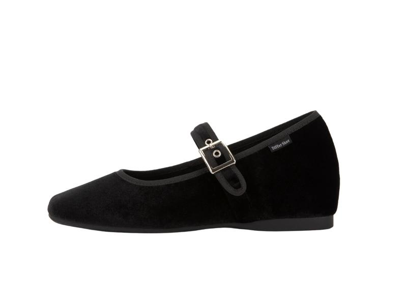 Differ shoe | 디퍼슈 - DIFFER VELIN SQUARE MARYJANE 5CM / BLACK