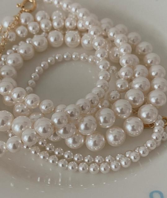 실버925 18K도금 러브프롬 진주 은 목걸이