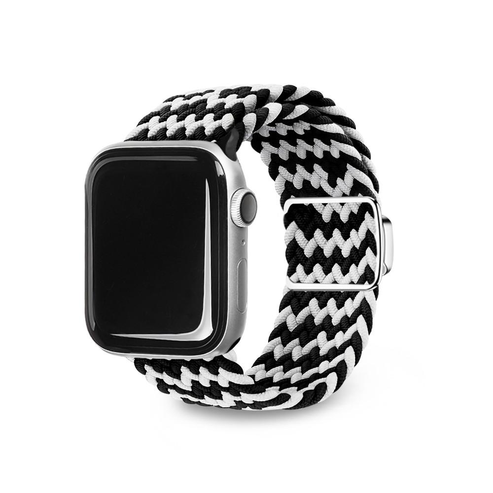 애플워치 스트랩 루프 밴드 자석 마그넷 버클 울트라 8 7 SE 2 호환 지브라 : 에가든