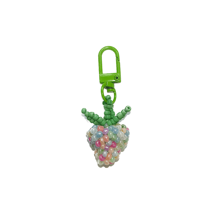 Strawberry Keyring- pastel MIX