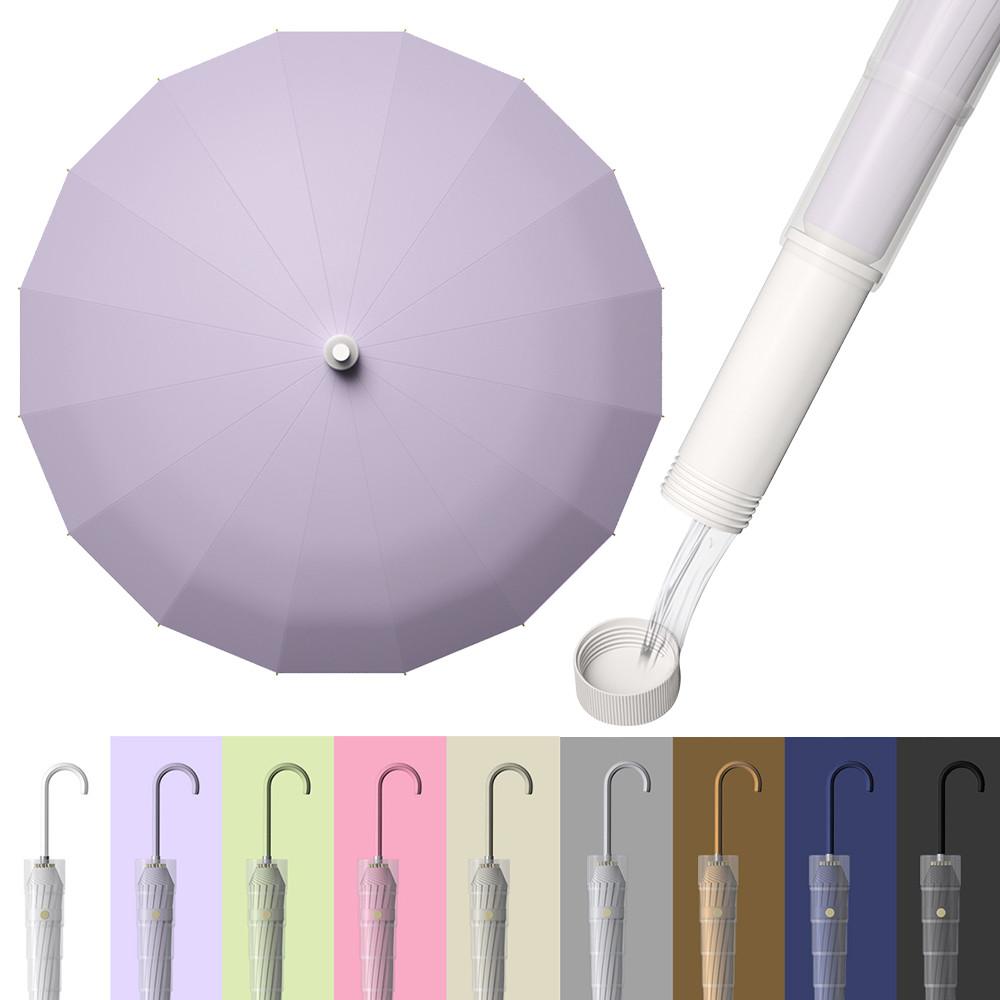 빼다 예쁜 파스텔톤 클래식 장우산 빗물받이 배수 캡 투명 커버 아이디어 우산