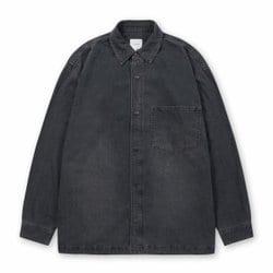 그레이 워시드 데님 셔츠 ERSFW25311GYD