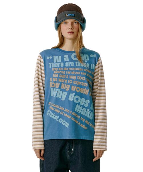 Think Swell Stripe L/S Tee Blue