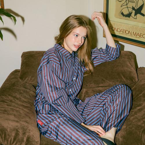 furless pajamas 퍼리스 스트라이프 파자마 (bluebrown)