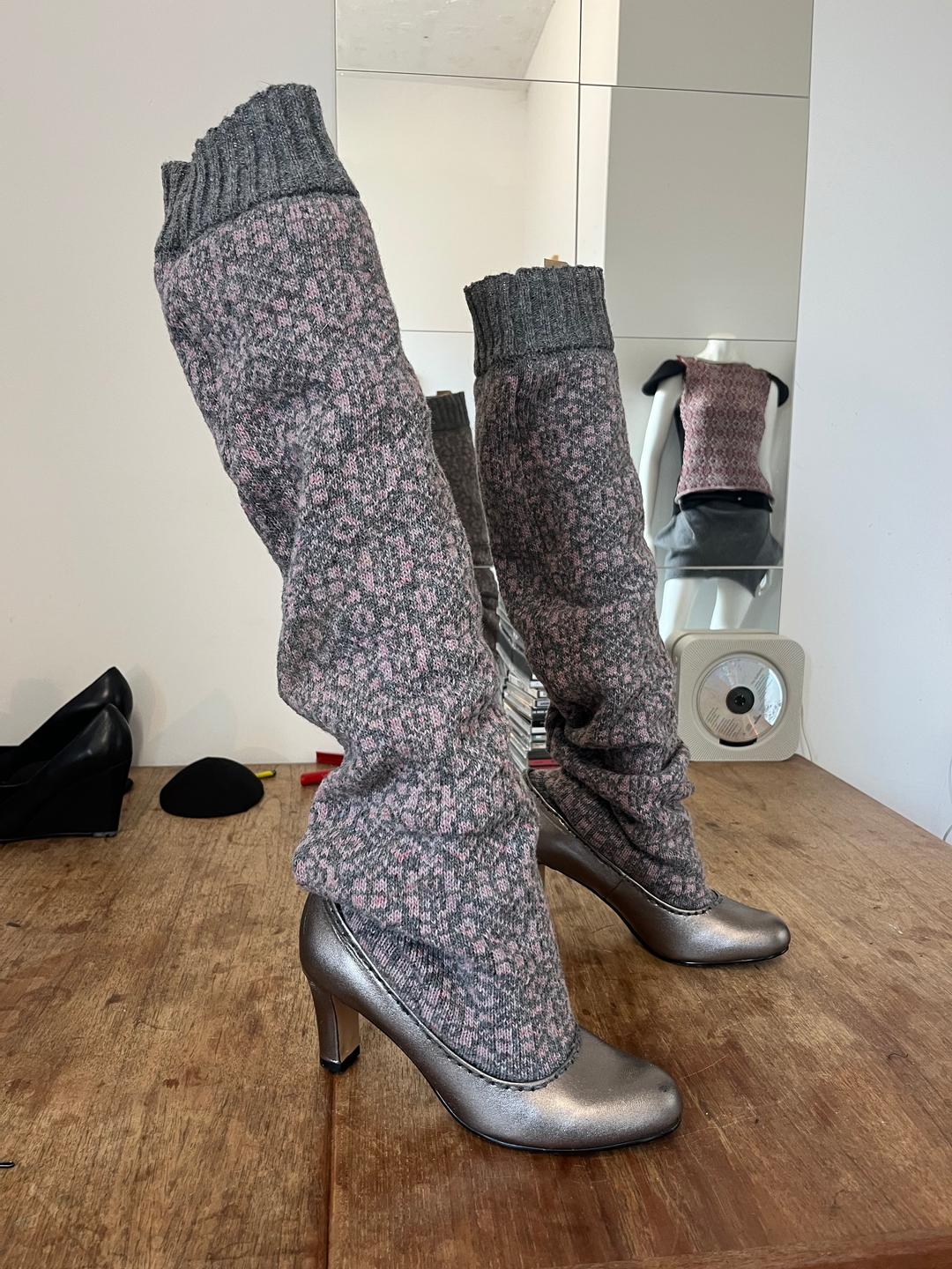 Wool reworked boots