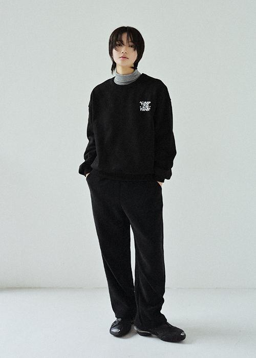 [털 안감] 니트 밴딩 팬츠