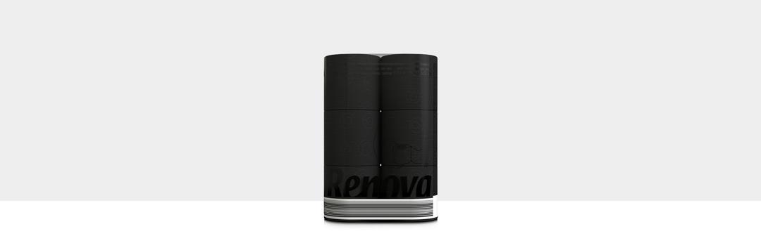 블랙라벨 블랙 컬러티슈 6롤
