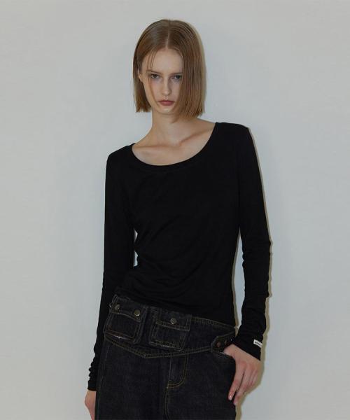 Anyone Long Sleeve Top Black