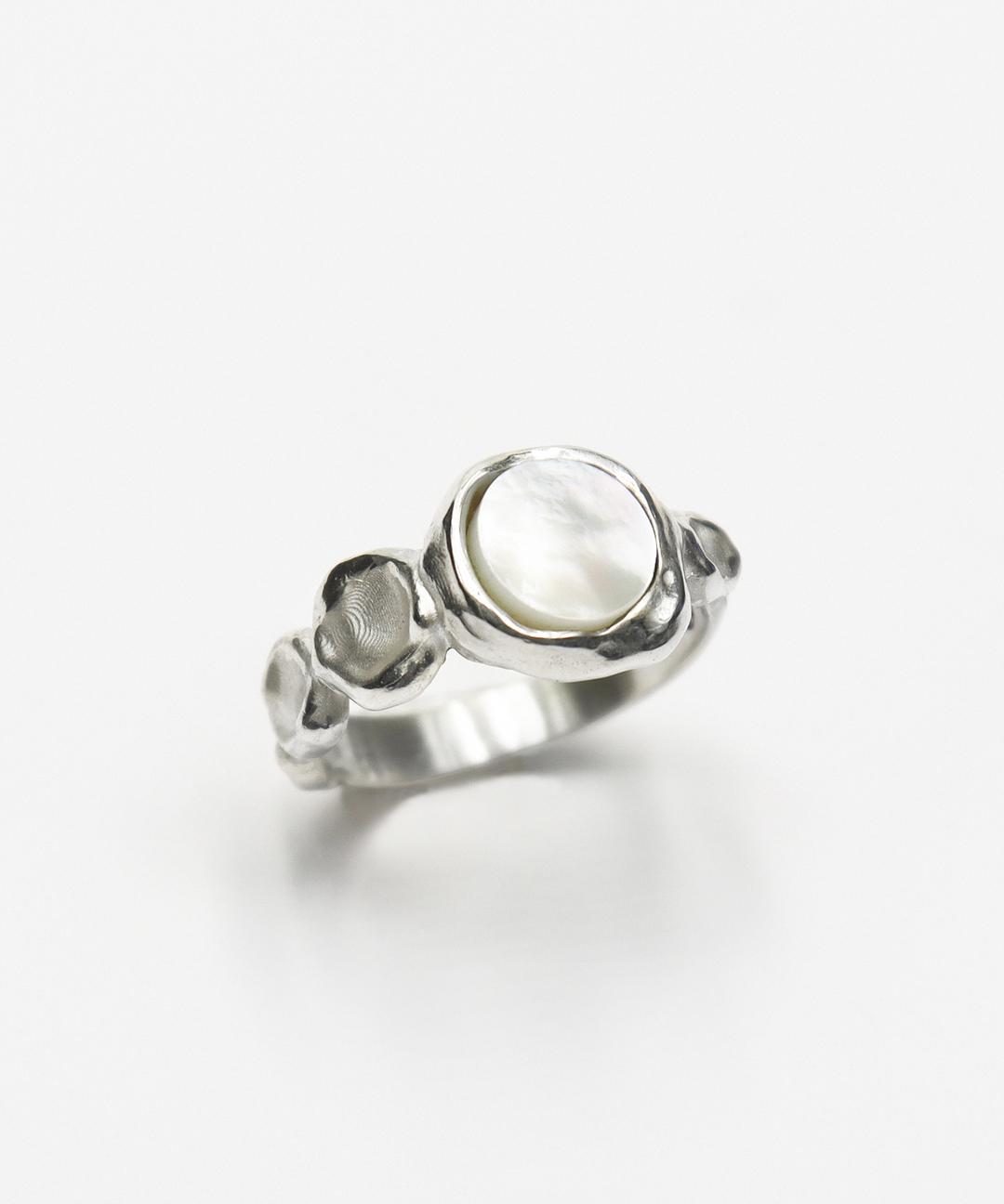 Kosmo ring (white) (925 silver)