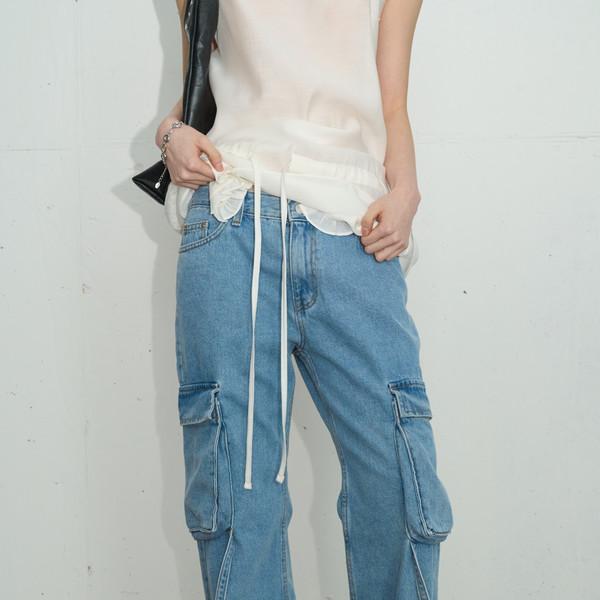 Cargo Strap Denim (Denim/2size)