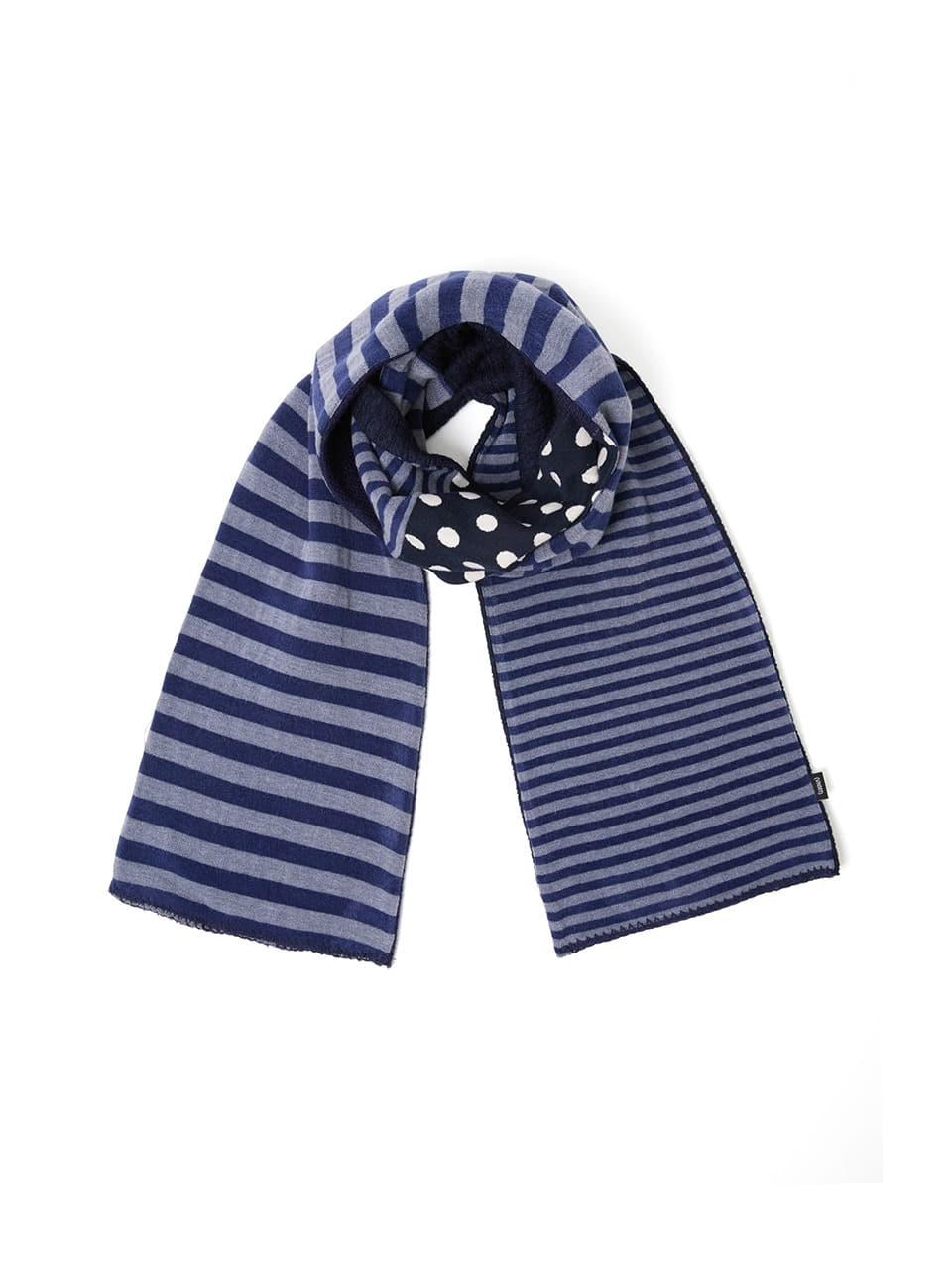 [02/10 예약배송] Patchwork muffler_navy
