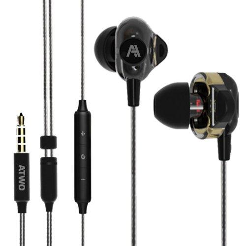 쿼드코어 드라이버 유선 이어폰 에이투 AT131
