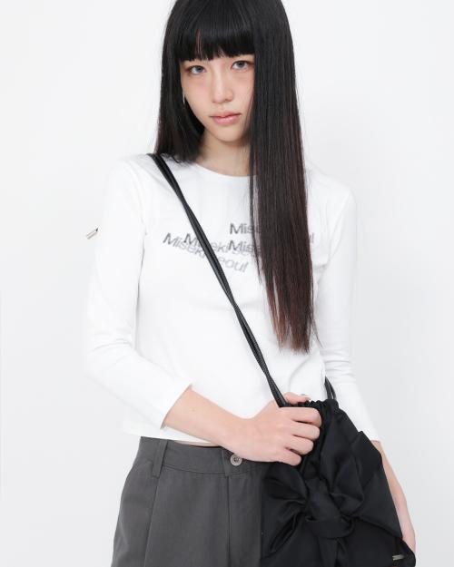 Dust logo long sleeves WHITE