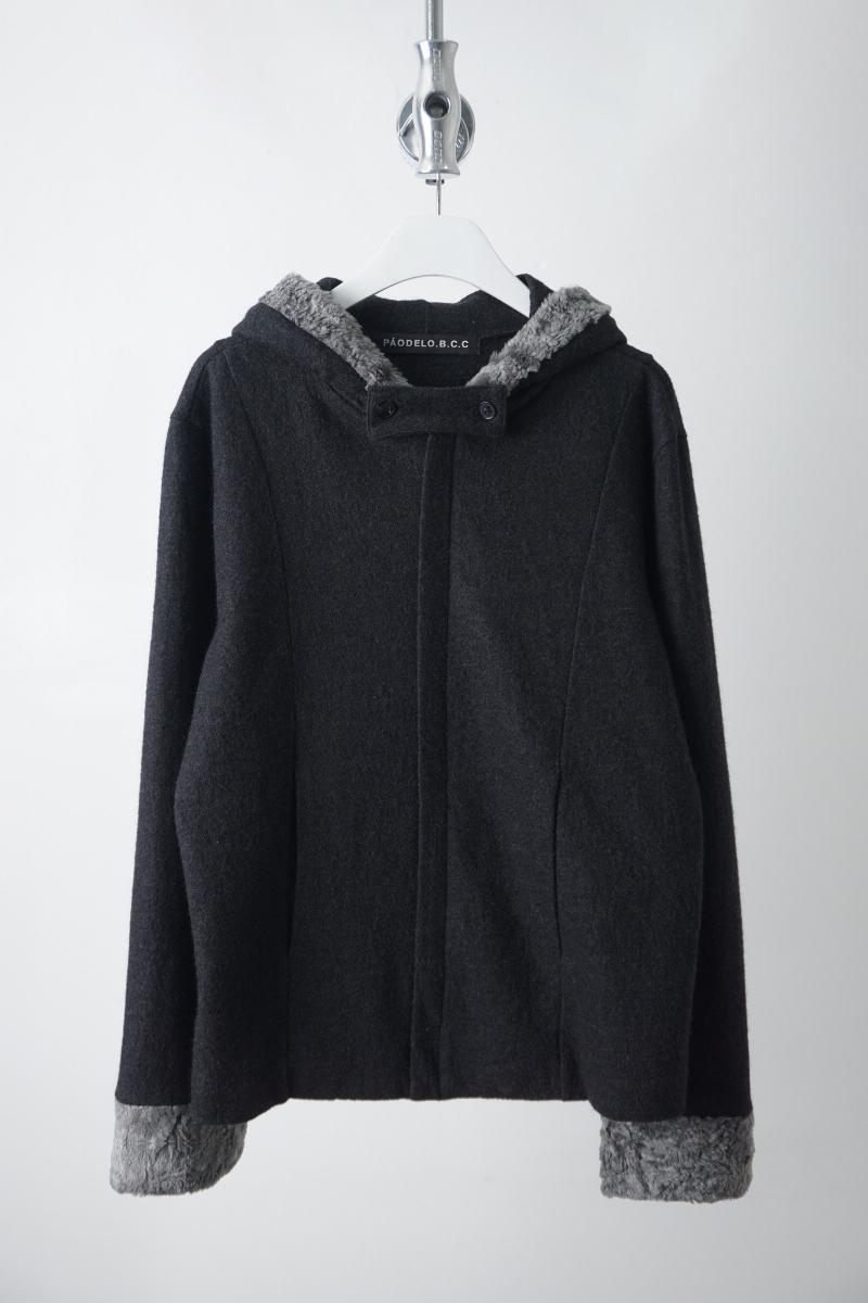PAODELO.B.C.C wool hoodie jacket
