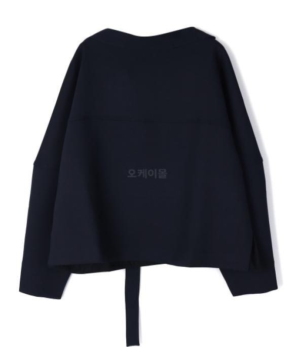 VELHO OPEN BACK BOAT NECK TOP DARKEST NAVY (VELHO SNW-1193) - B