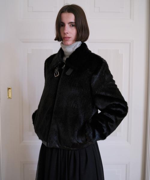 버뮬라(BURMULA)  FAUX FUR JACKET (BLACK) - 사이즈 & 후기 | 무신사
