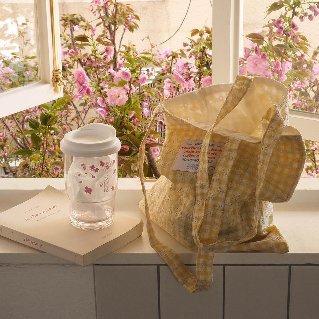 (제작상품) 스프링 체크 에코백(30*35)