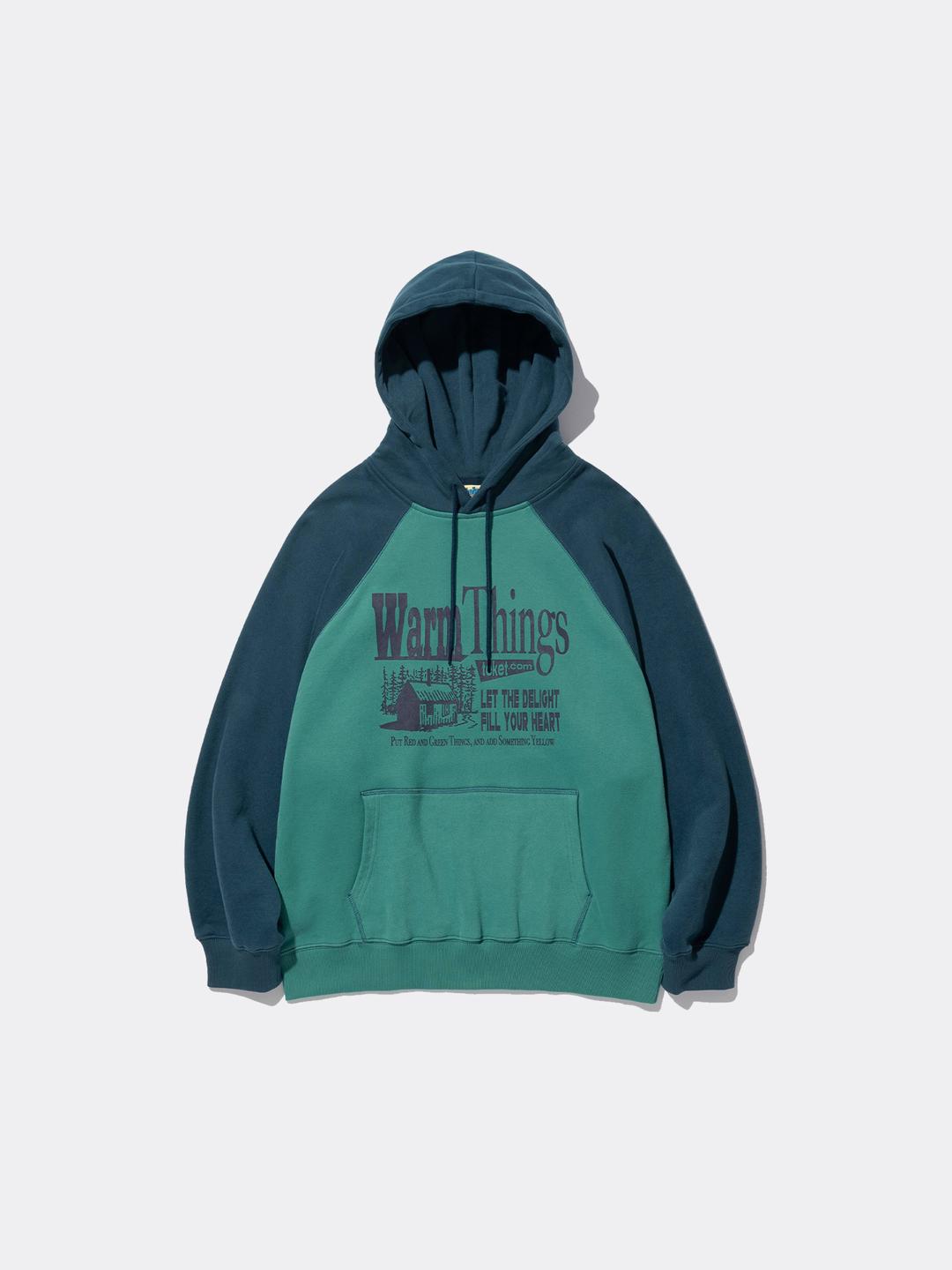 테켓 WARM THINGS HOODIE-GREEN [10/05 예약배송]