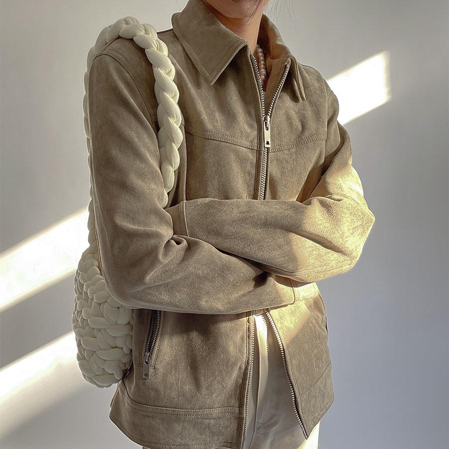 텀포트 스웨이드 자켓