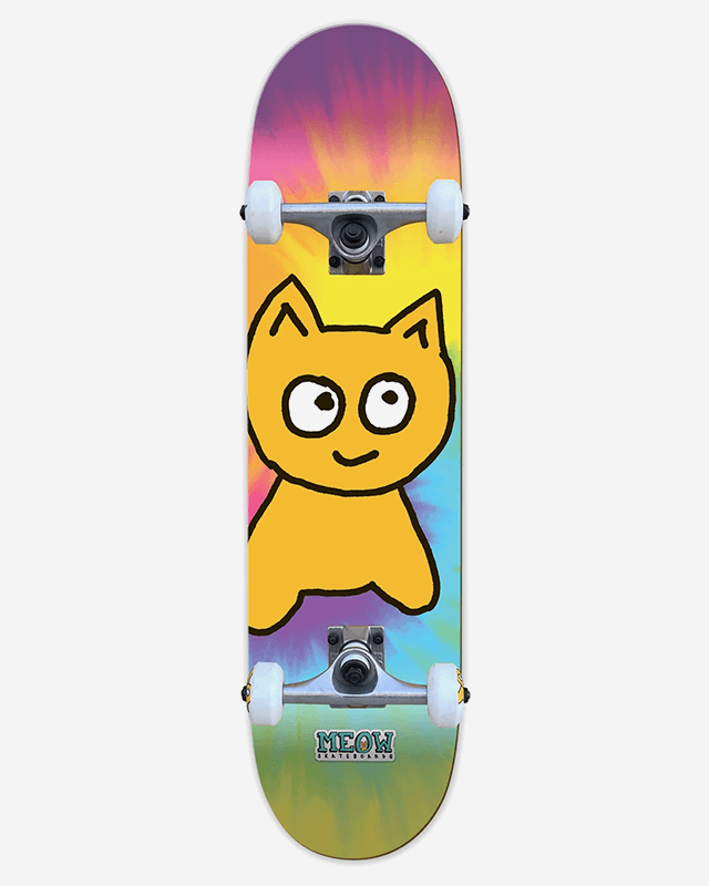 Meow Big Cat Tie Dye SKATEBOARD COMPLETE [8.0]