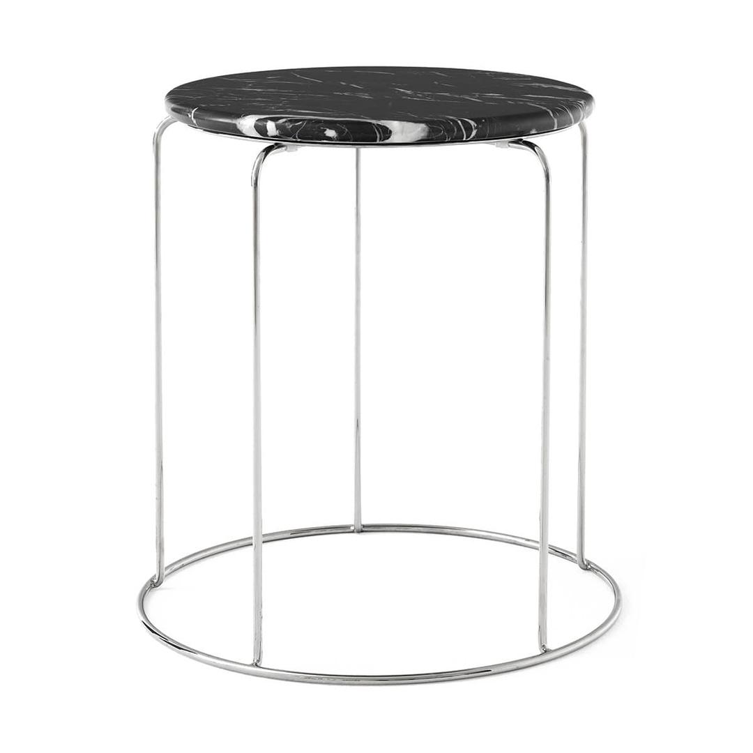 Tabletop Wire Stool VP11 Marble Top Nero