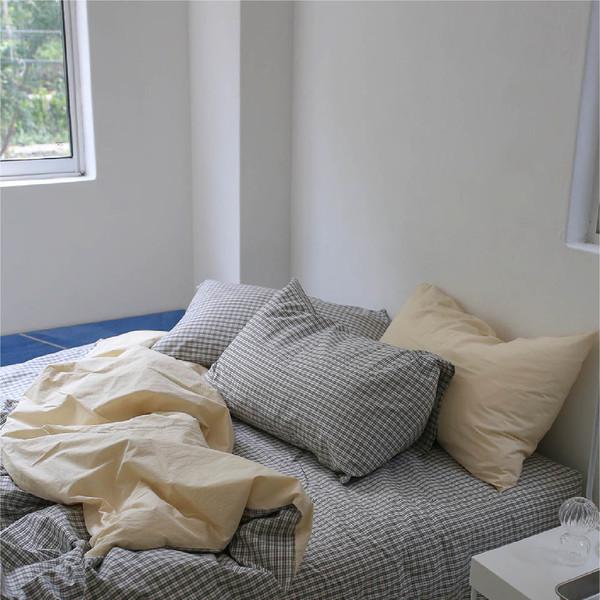 빈츠체크 이불커버 Binch check bedding (3color)