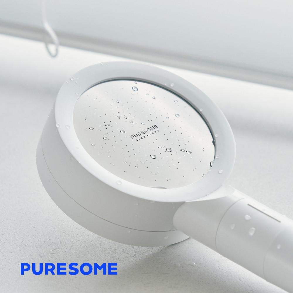 퓨어썸 시그니처 필터 샤워기 원터치교체 무광화이트