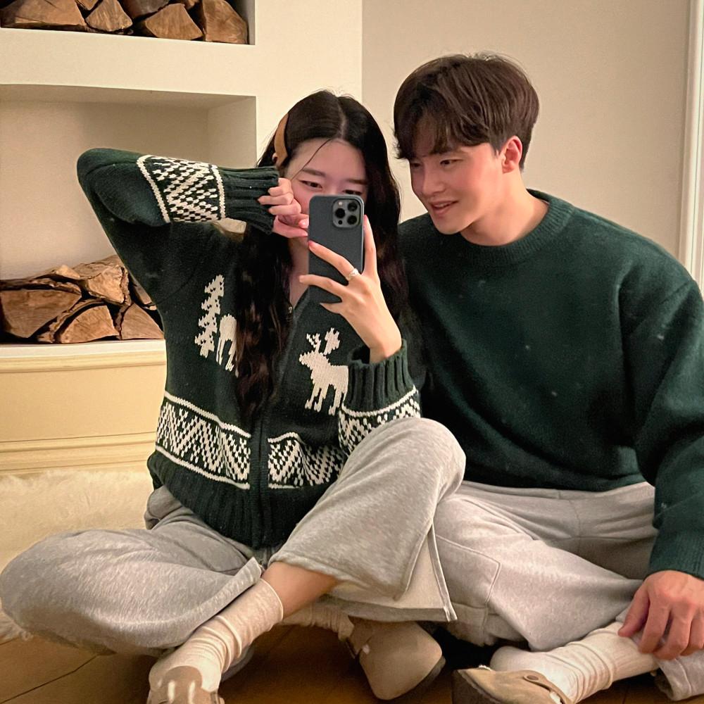 노르딕 니트집업 n 글래르 울 니트 커플시밀러룩