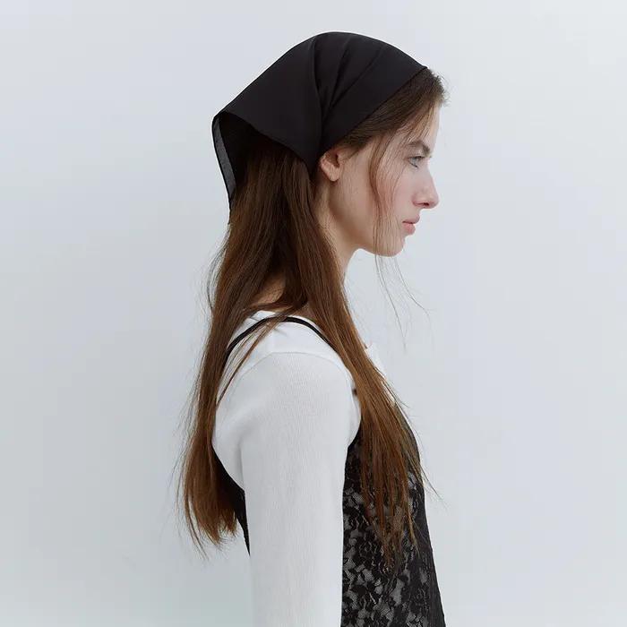 Carmen Silk Scarf in Black