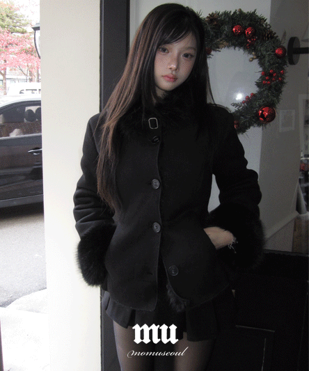 MADE [momuseo] 라인 퍼 무스탕