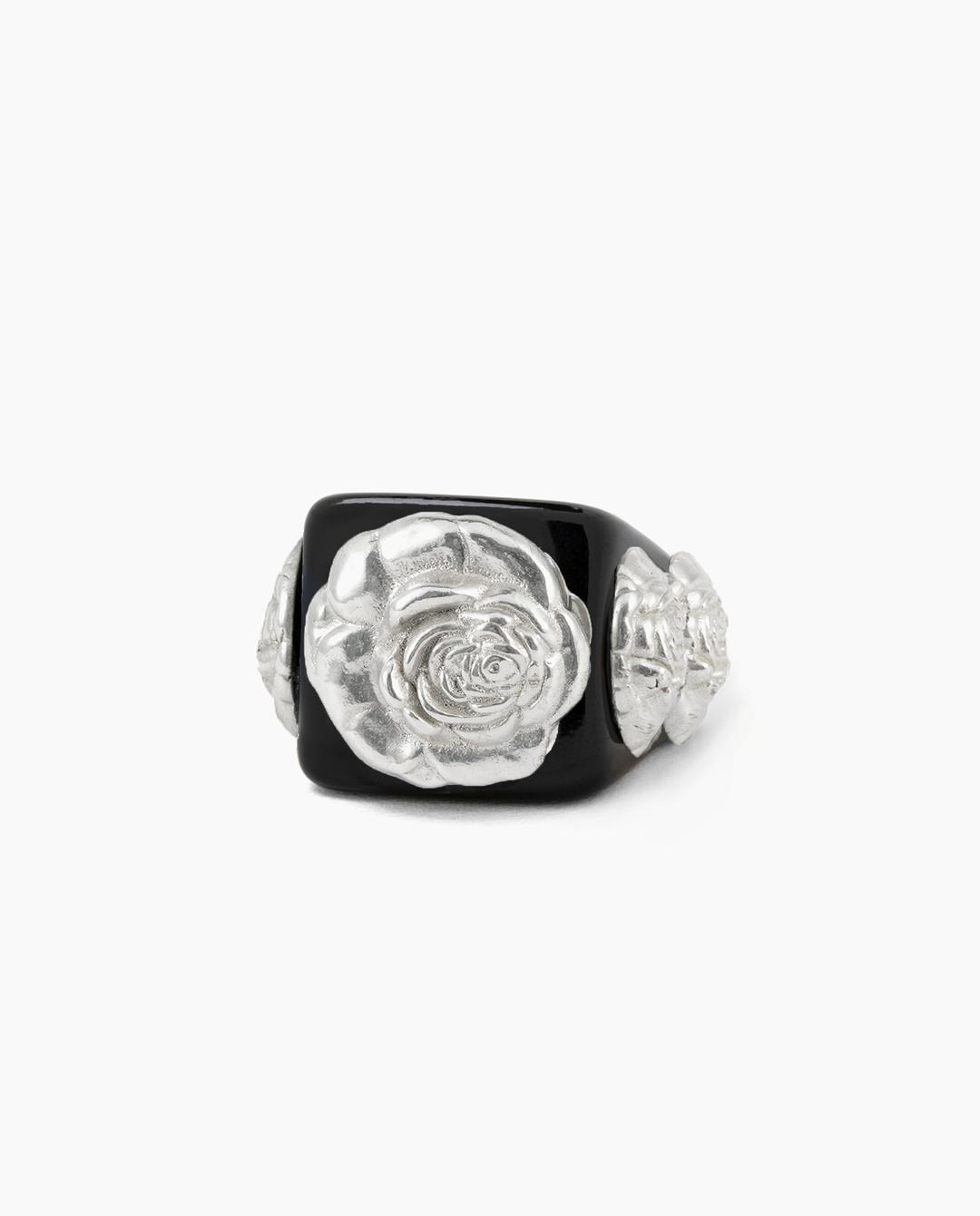 Black on Silver Rosetón - XS
