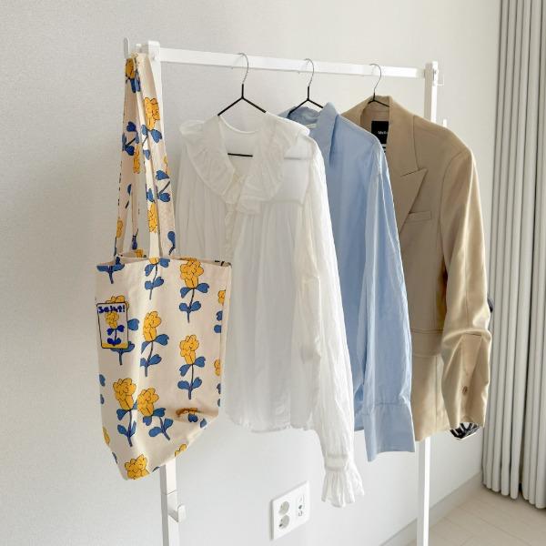 [비밀공구] 스탠드 옷걸이 접이식 길이조절 행거