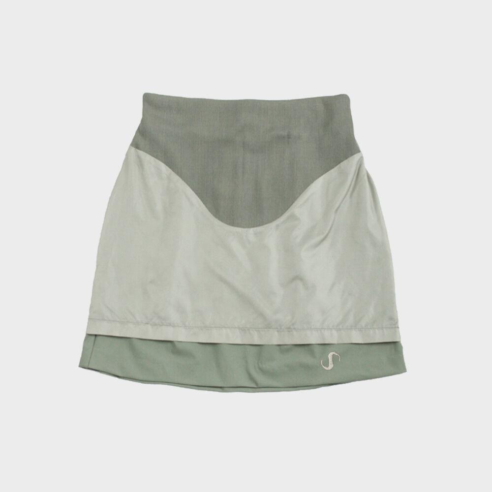 Layered Yoke Skirt / Khaki