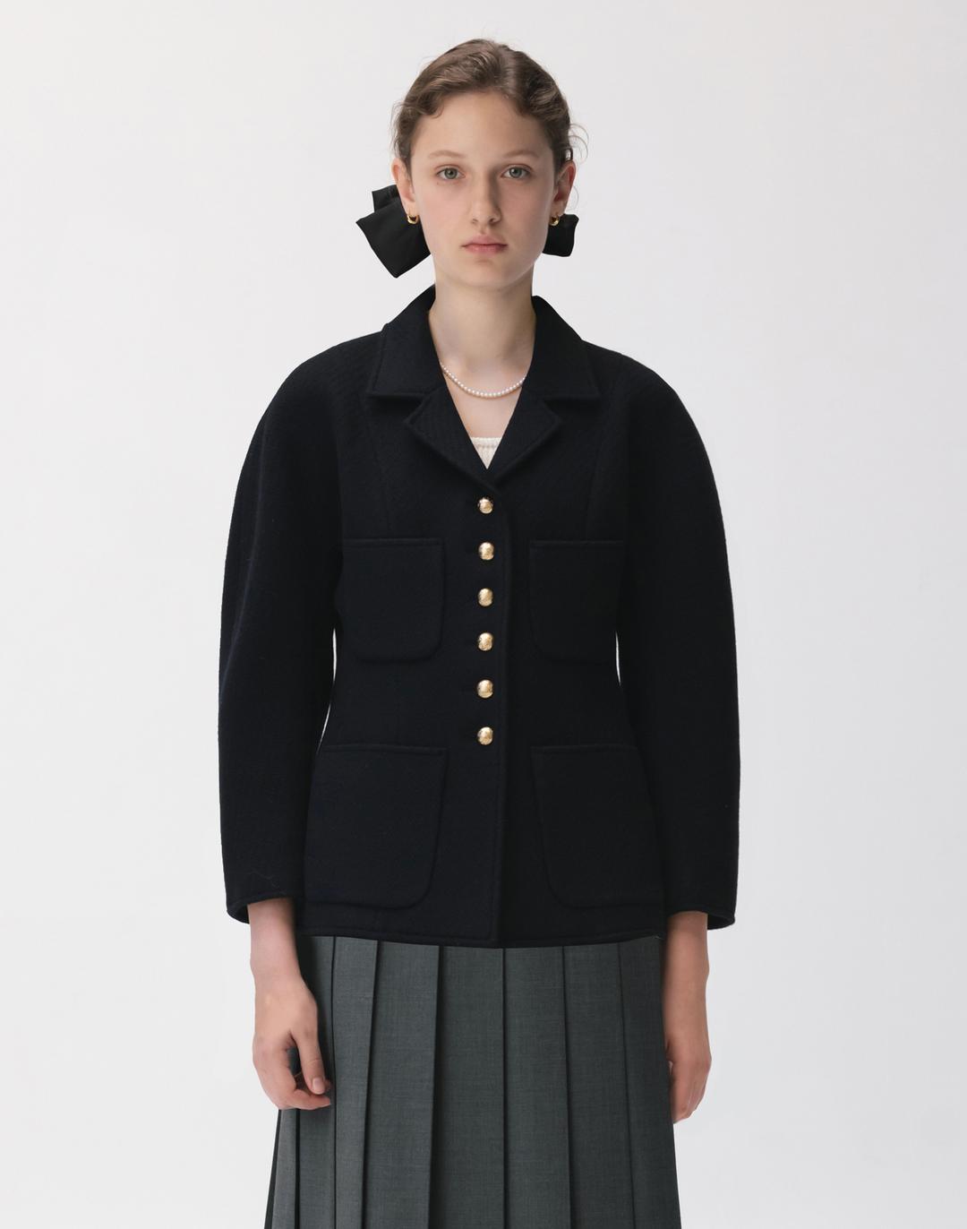 [23FW] Classy Volume Jacket [Royal navy]