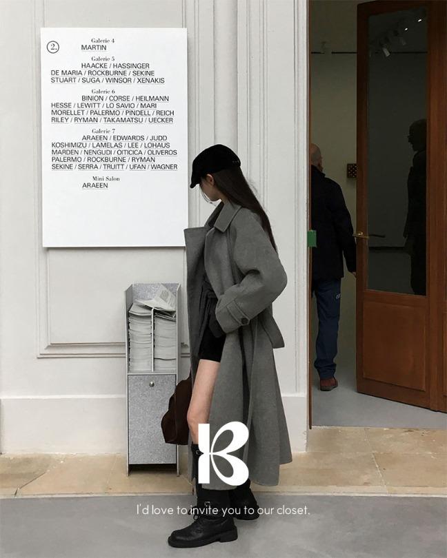 베이델리 [한정수량 세일🔥][당일출고][MADE/규진pick!]시티 핸드메이드 캐시미어 울 롱 코트