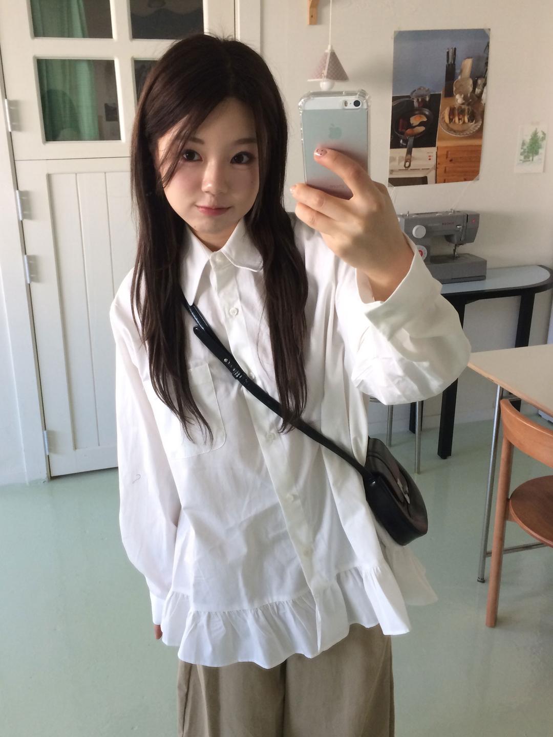 [강추!] 코코 프릴 루즈핏 셔츠 원피스 (3 color)