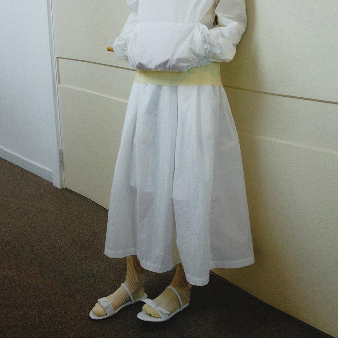 웨어러블 미디 스커트_Cream