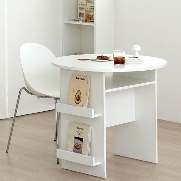 헤이 매거진랙 원형 식탁 테이블 라운드 책상 800 size 2colors