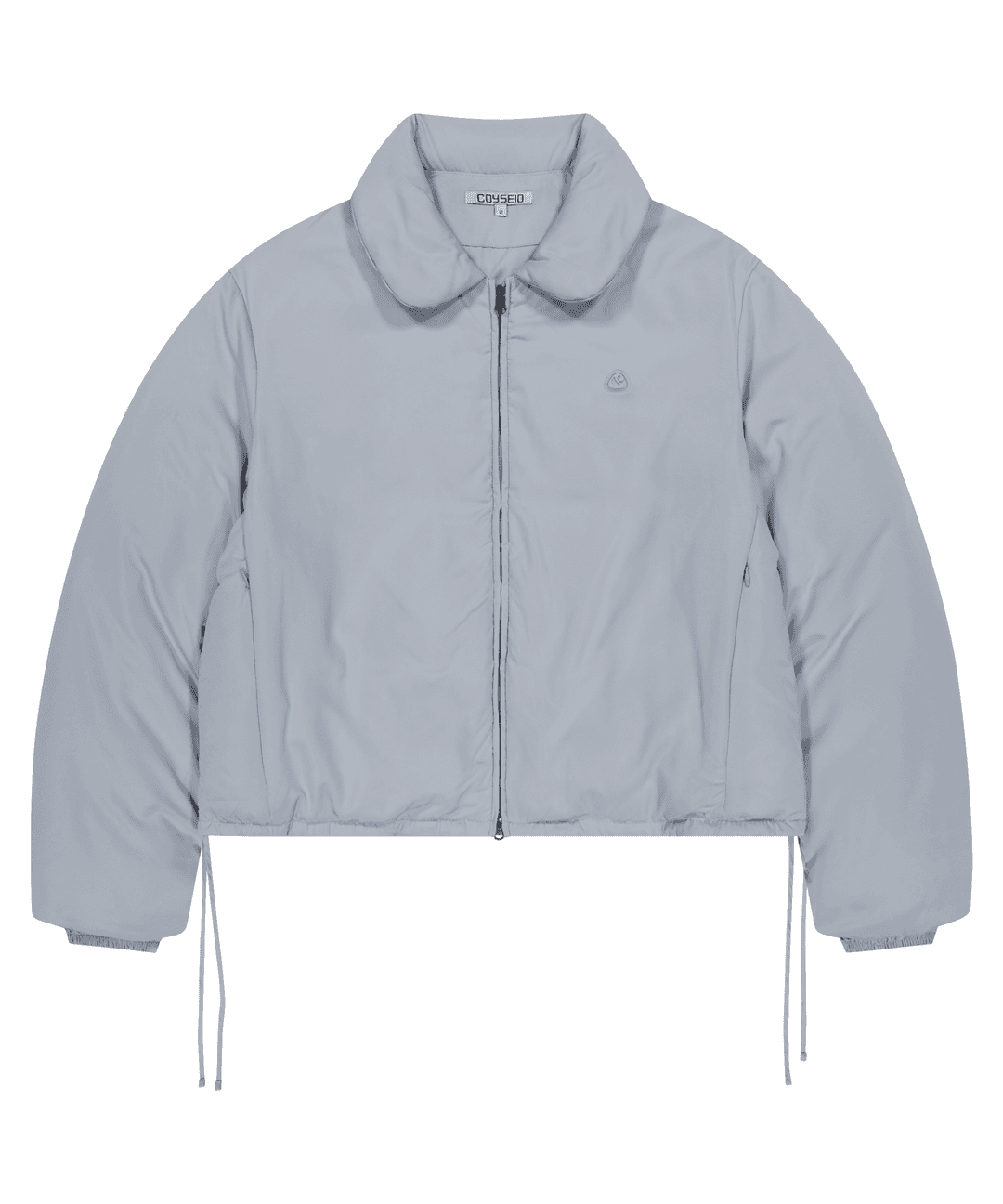 SOLID PADDED JACKET SKY BLUE