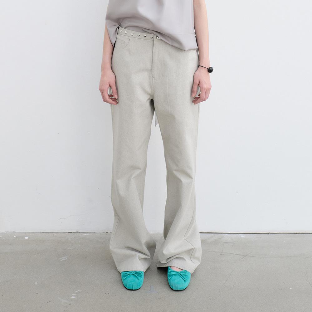 [2차 리오더] Rivet Low Pants (Beige)