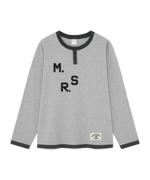 TCM msr henley neck long sleeve (grey)