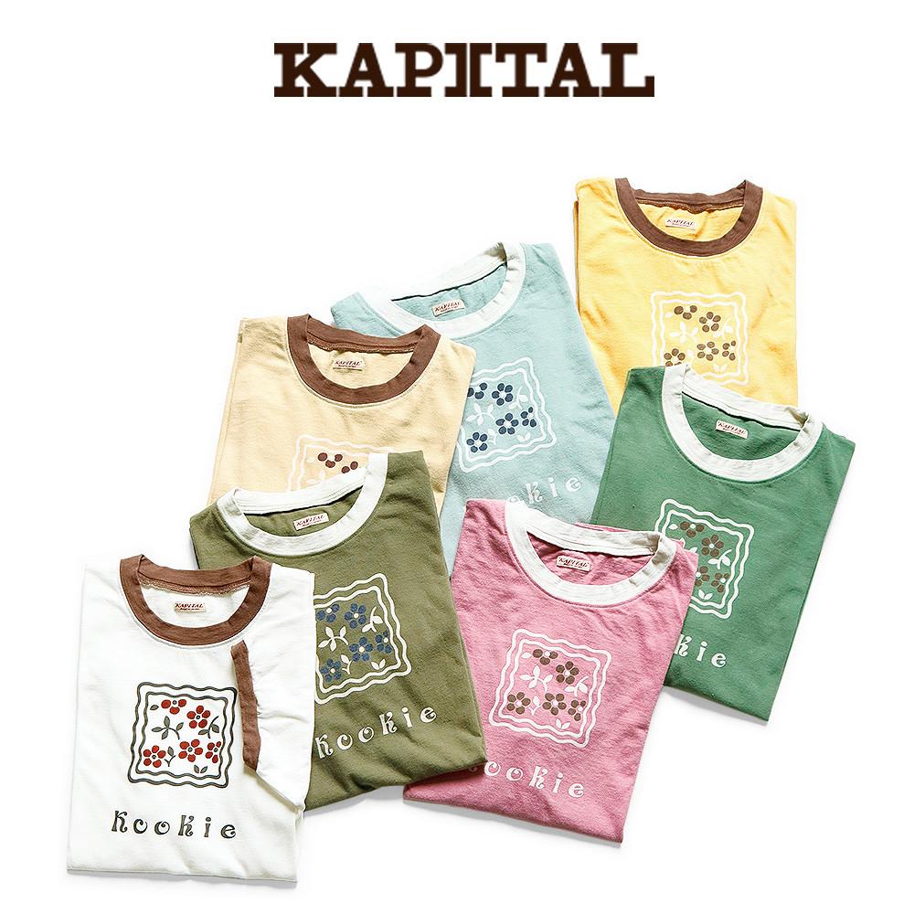KAPITAL 캐피탈 20/- 천축 링거 티 BIG COOKIEpt 7컬러