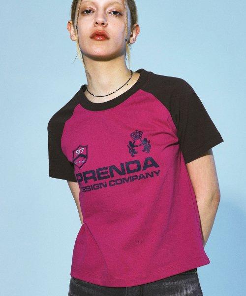 PDC UNIFORM COMBINATION RAGLAN TEE MAGENTA