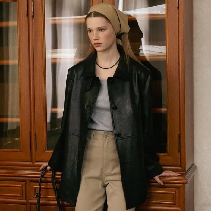 [4차 리오더] ITALIAN LAMBSKIN LEATHER JACKET_BLACK