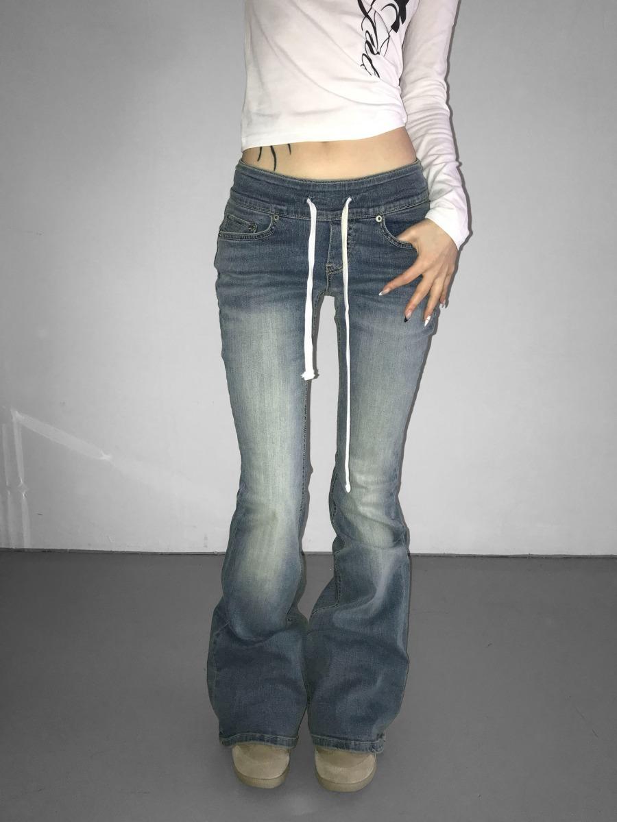 디에어타운 BLUE M 바로배송 0452 banding bootscut pt(2 color)