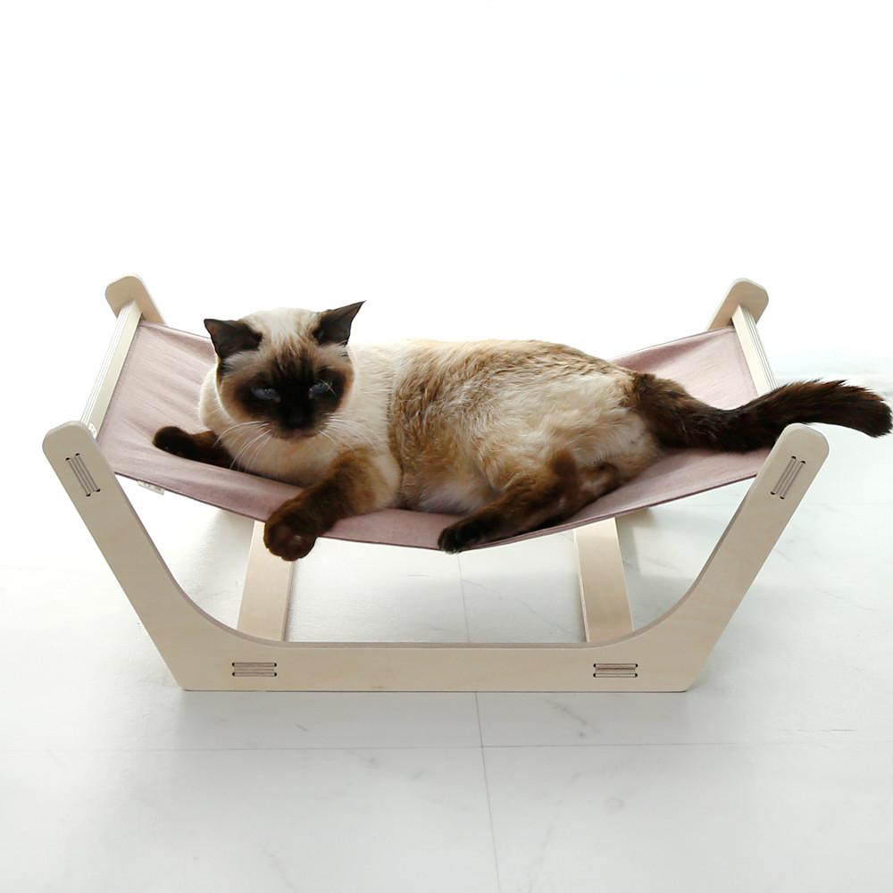 코이비꼬 고양이 강아지 원목 해먹 침대