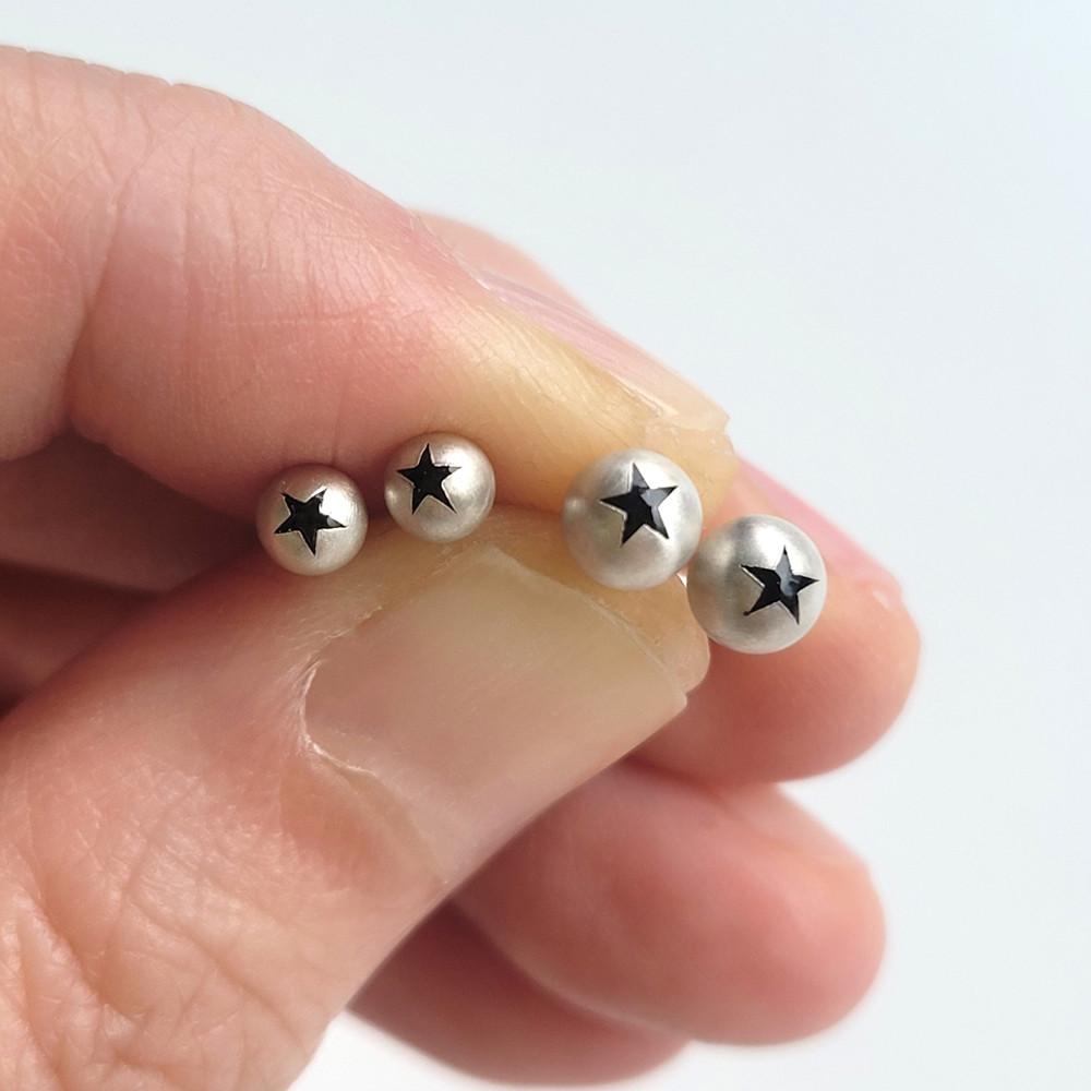 [악세사리무브]별모양 은볼피어싱(4mm,5mm)