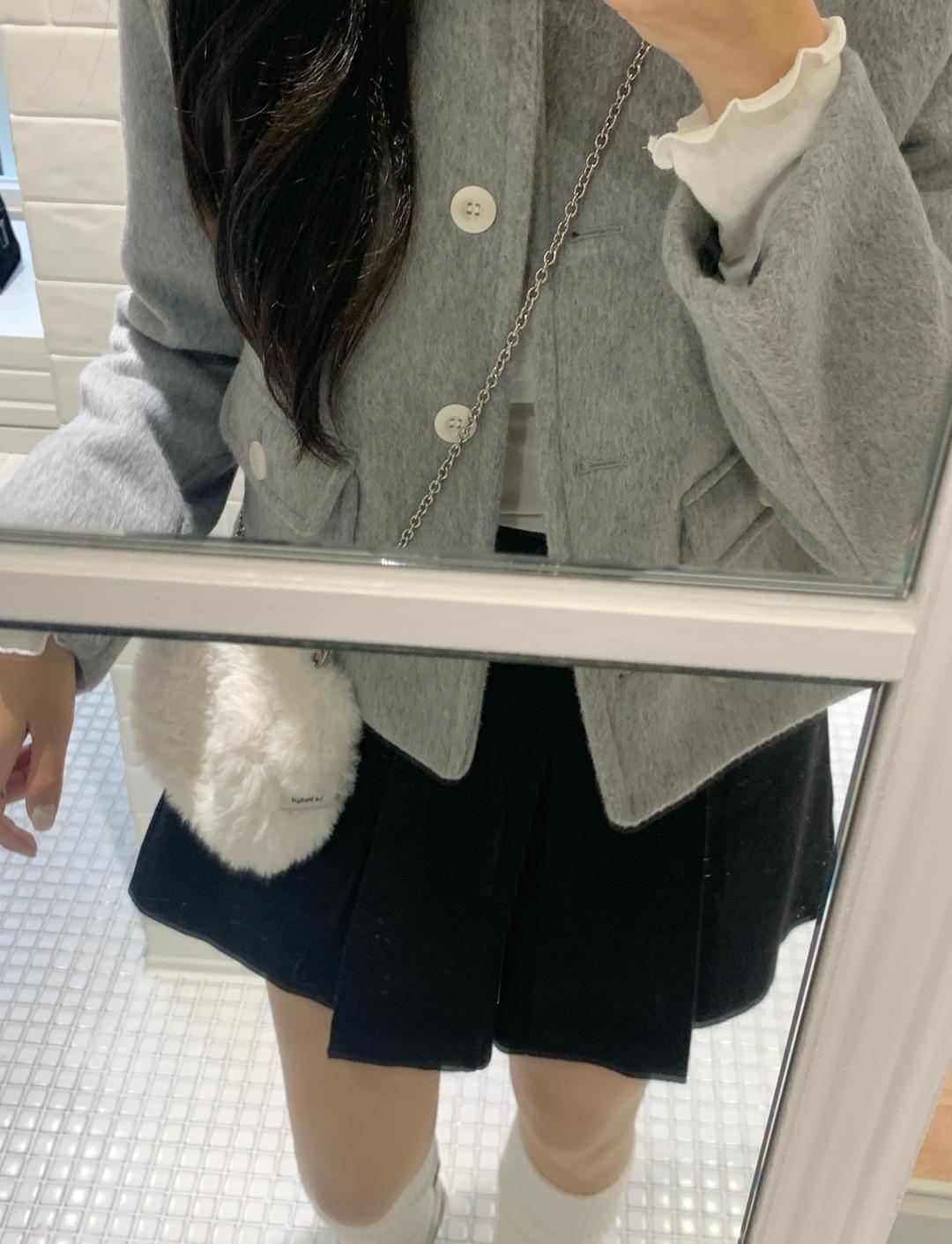 루앤메리 [🎀MADE/당일발송] 뮤어 울 자켓 숏코트 (3col), 2온스 누빔 안감 아우터 겨울 가을