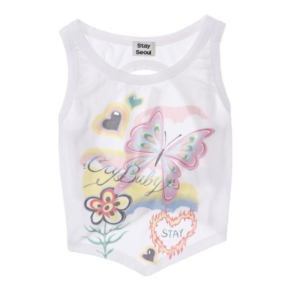 스테이서울 (S)아이보리 그래픽 나시