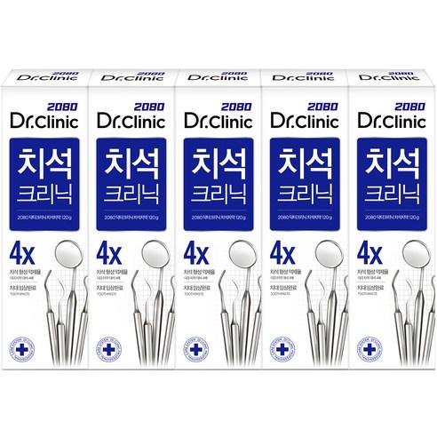 2080 닥터크리닉 치약 치석, 140g, 5개 - 치약 | 쿠팡